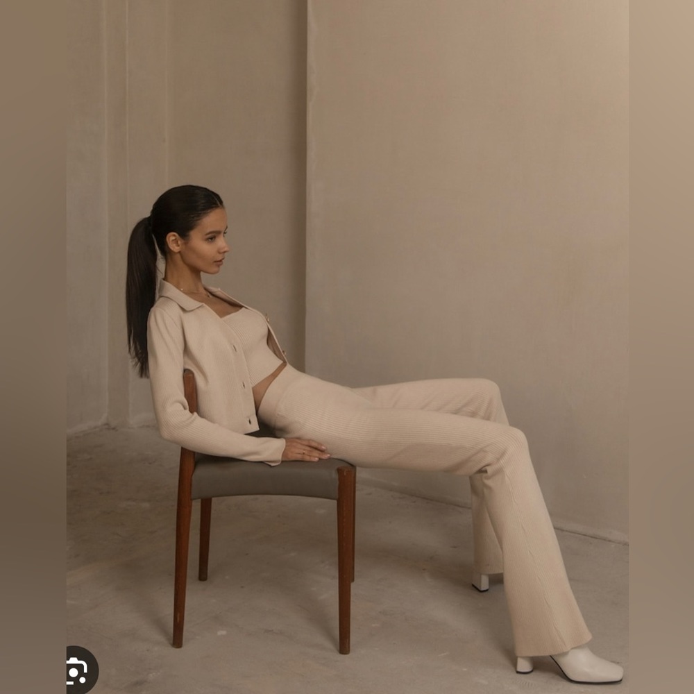 STYLEWE Long Knitted Pants, Women’s Size XL, Beige *NWOT - Picture 4 of 11
